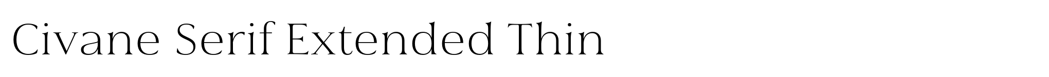 Civane Serif Extended Thin image